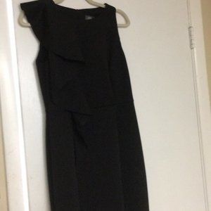 Woman's Black Pencil Midi Dress Size 8